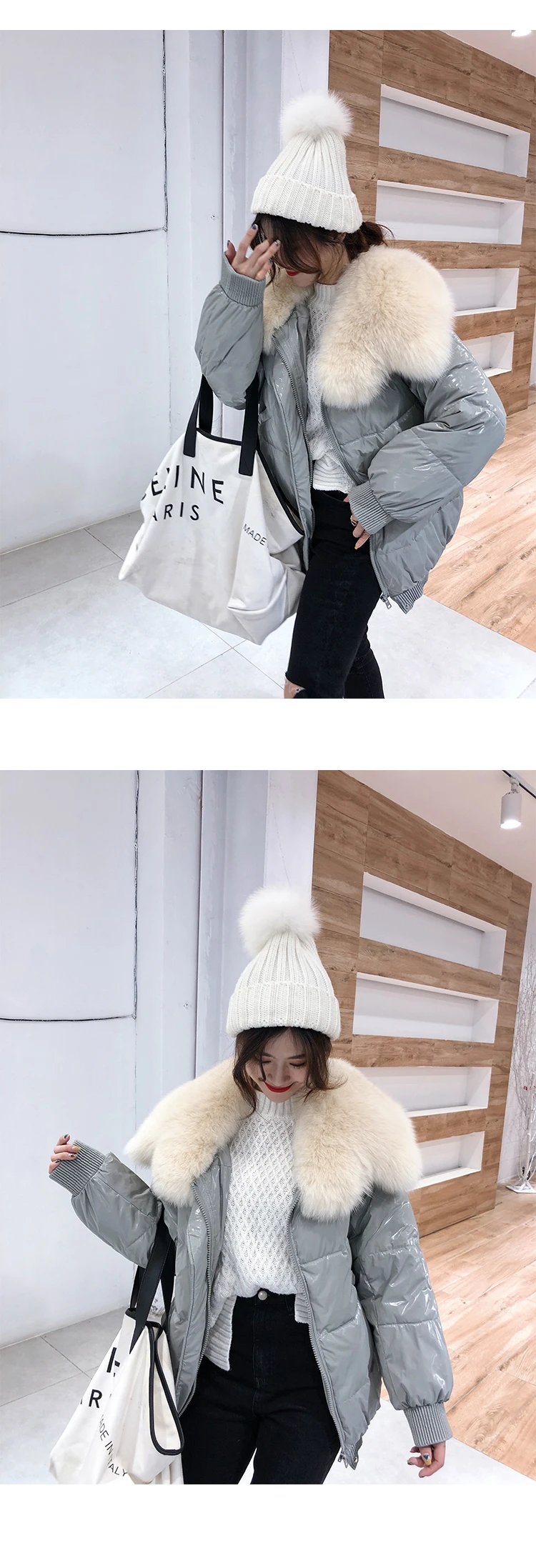 90% белый утиный пух, зимняя женская куртка,, chaqueta mujer, пальто с натуральным лисьим меховым воротником, короткая женская парка, abrigo mujer