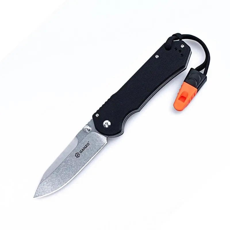 Ganzo G7452 Firebird F7452 58-60HRC 440C G10 или углеродного волокна ручки складной Ножи Открытый выживания Отдых на природе инструмент EDC Pocke инструмент - Цвет: Черный