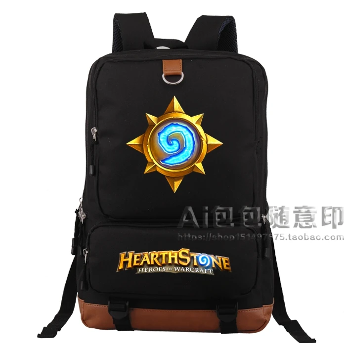 Hearthstone рюкзак очаг камня для мальчиков и девочек школьные сумки подростков