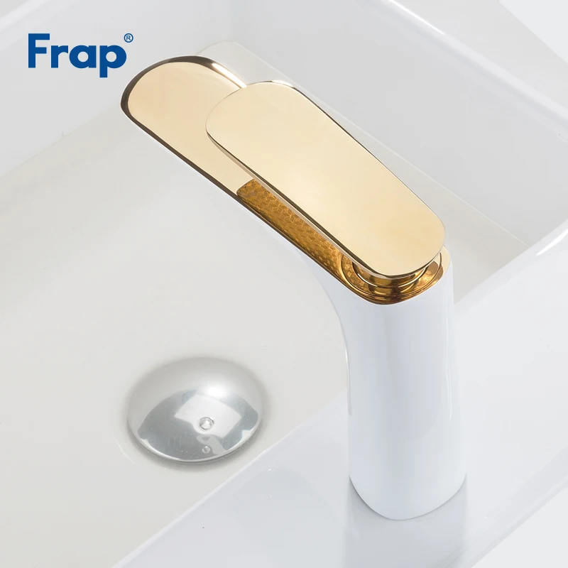 Frap кран для раковины водопроводные краны ванной комнаты твердая латунь белый с