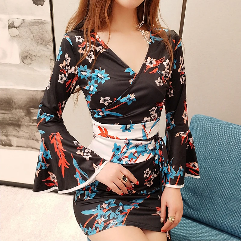 Кимоно в японском стиле весенне осенние платья moda feminina модное Брендовое