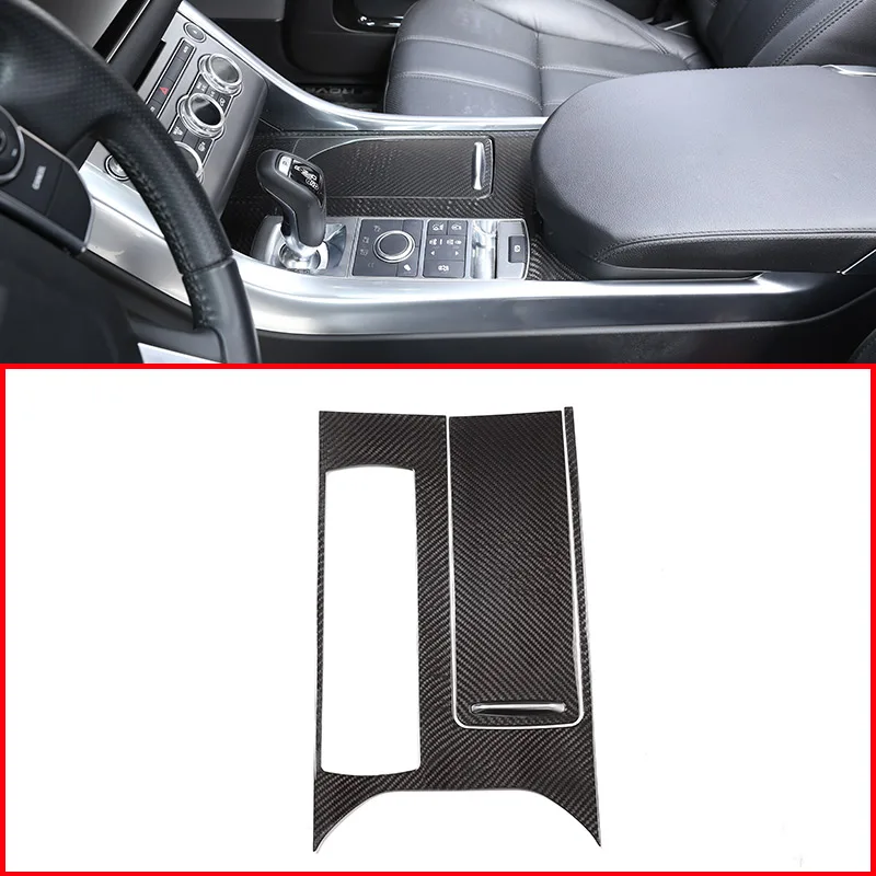 Настоящее углеродное волокно для Land Rover Range Sport 2014 2017 Крышка центральной панели