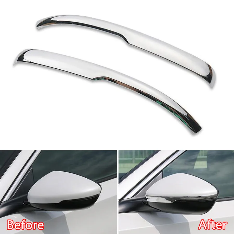 

YAQUICKA Car Exterior Front Side Rearview Mirror Strips Trim Styling Mouldings For Honda Accord 10th 2018 Car-covers Parts ABS