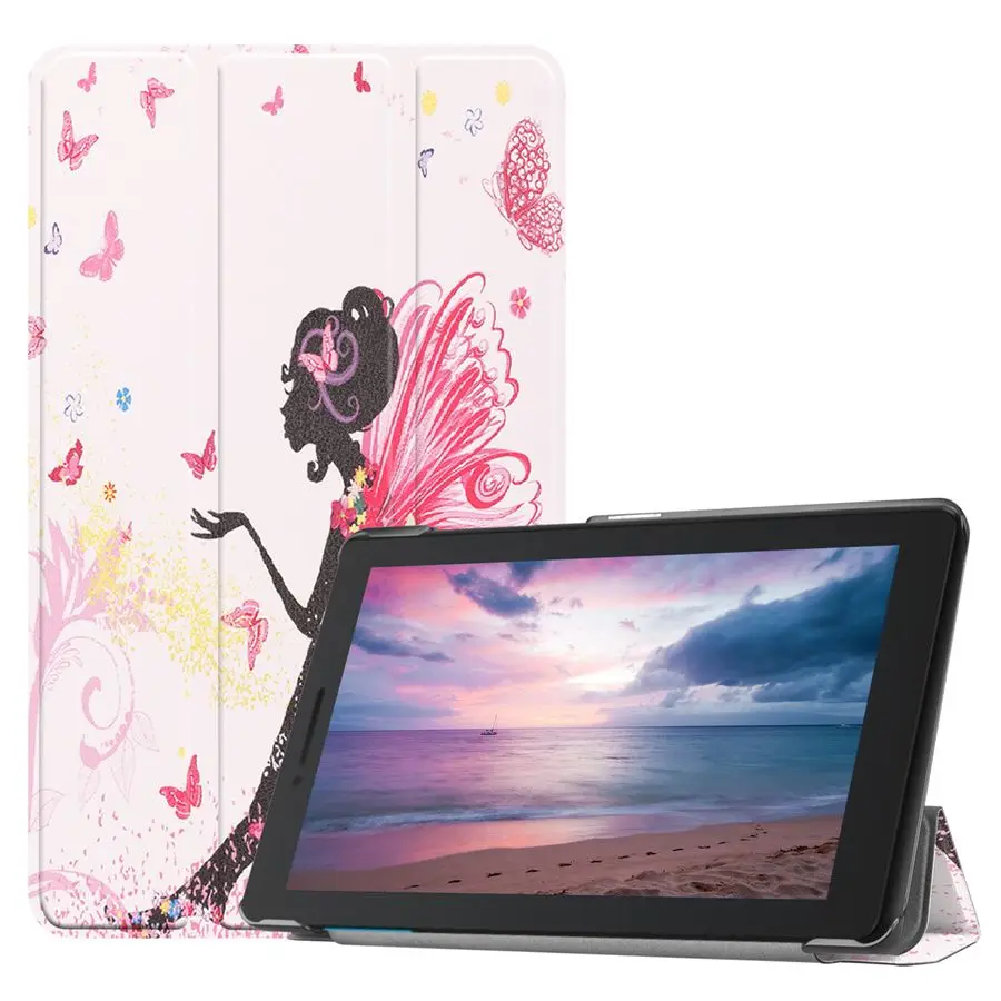 JLNH Тонкий магнитный складной чехол для lenovo Tab E8 TB-8304F1 из искусственной кожи чехол-подставка для lenovo Tab E8 чехол+ Флим+ ручка - Цвет: JLNH