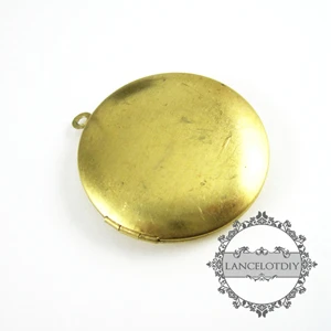 Raw Brass 33 мм Круглый Золотой, розовое золото, бронза, серебро, состаренное серебро, необработанная латунь фото медальон рамка Подвеска Шарм для гравировки 1111070 - Окраска металла: Raw Brass