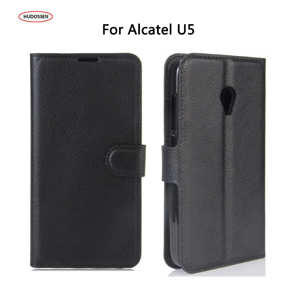 HUDOSSEN чехол для Alcatel U5 4G 5044D 5044Y Чехлы Бумажник искусственная кожа защитная задняя