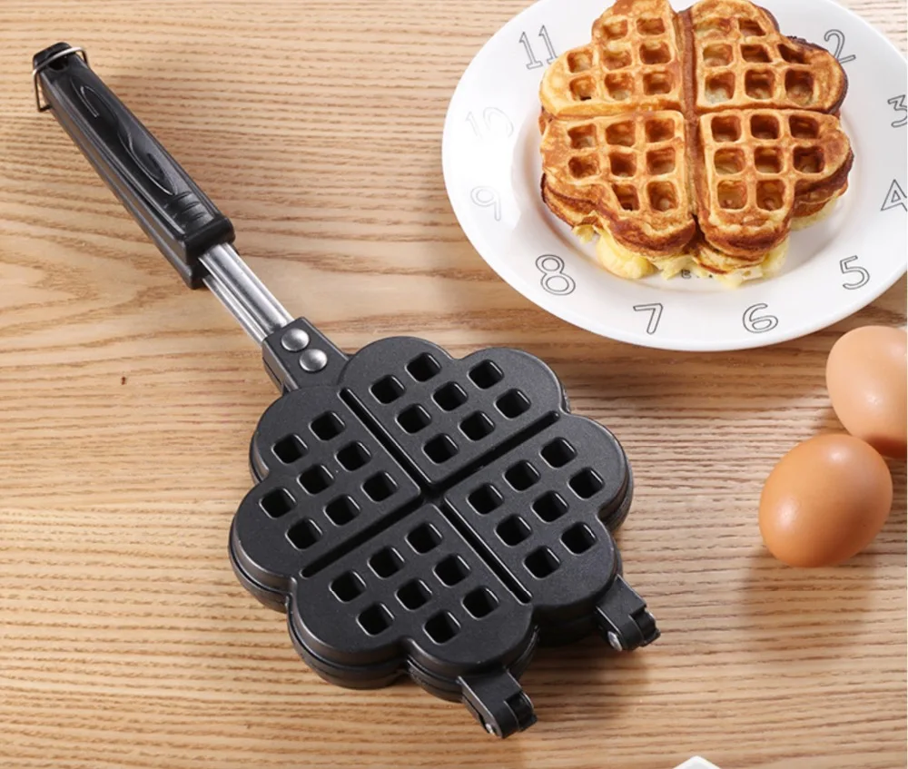 DIY антипригарная металлическая Форма для вафли в форме сердца форма выпечки