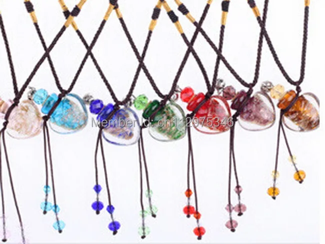 Wholesale 100pcs/lot By DHL/EMS Free shipping glass pendants necklaces perfume vial bottle Best Gift | Красота и здоровье