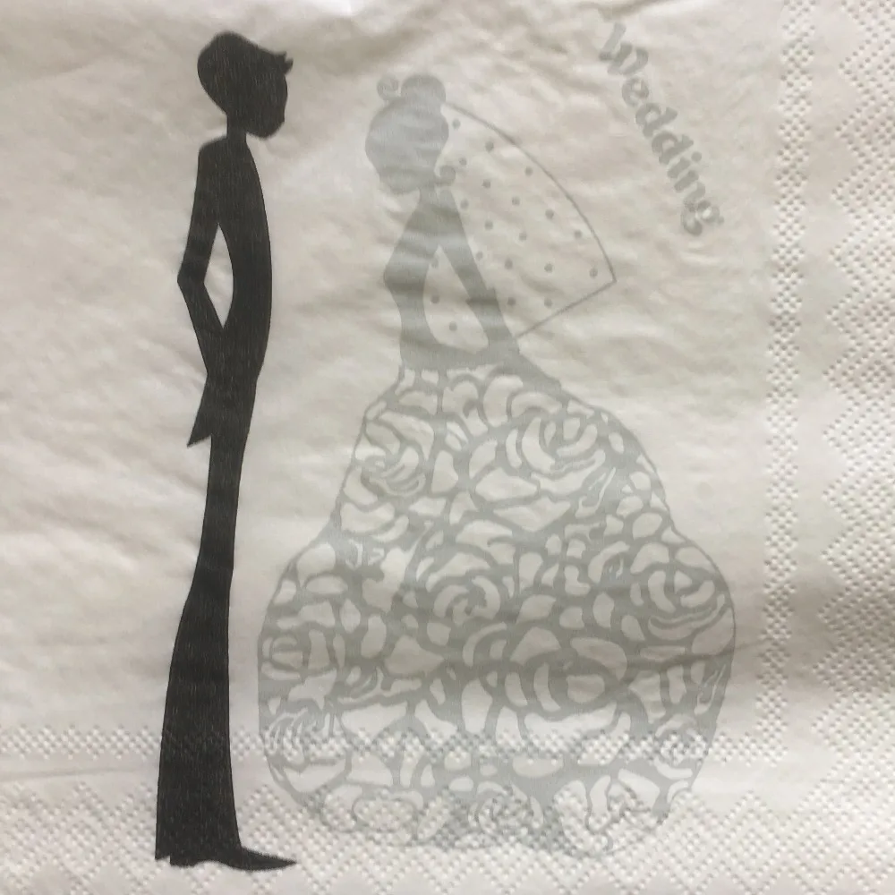 Декупаж Свадебные винтажные упаковочная машина для бумажных элегантные ткани