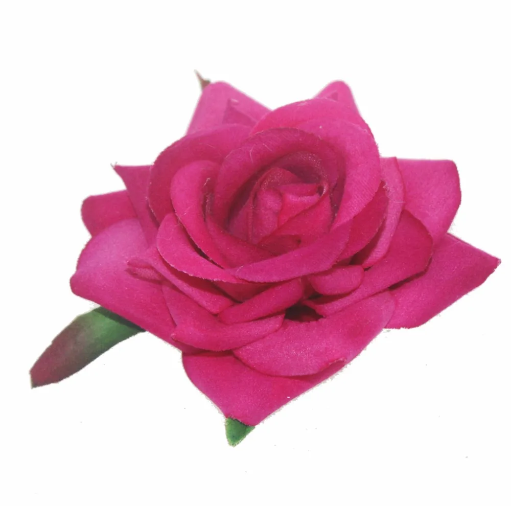 Заколка для волос с цветами женская Свадебный зажим темно розовыми аксессуары