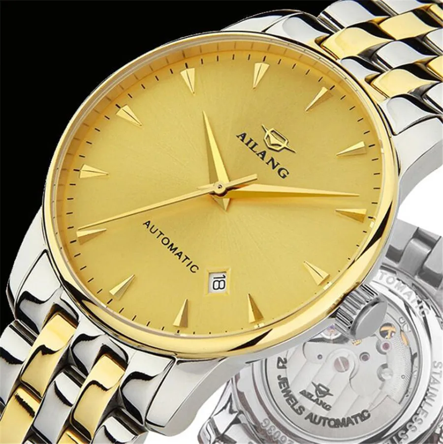 Часы наручные AILANG Мужские автоматические брендовые Роскошные водонепроницаемые