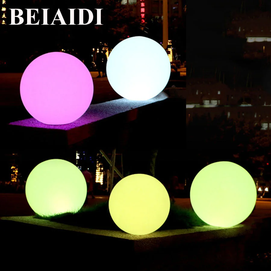 BEIAIDI IP65 водонепроницаемый светящийся шар с подсветкой перезаряжаемый