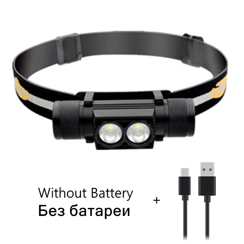 Package E Светодиодный налобный фонарь USB XML T6 L2 головной светильник Водонепроницаемый головки вспышки света светильник фонарь Портативный светодиодный налобный фонарь 18650 Перезаряжаемые открытый светильник - Испускаемый цвет: Package E