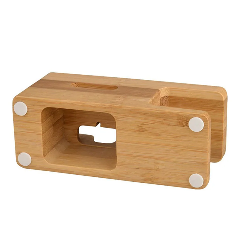 Новинка 2019 деревянные два в одном бамбуковые кронштейны для мобильных телефонов