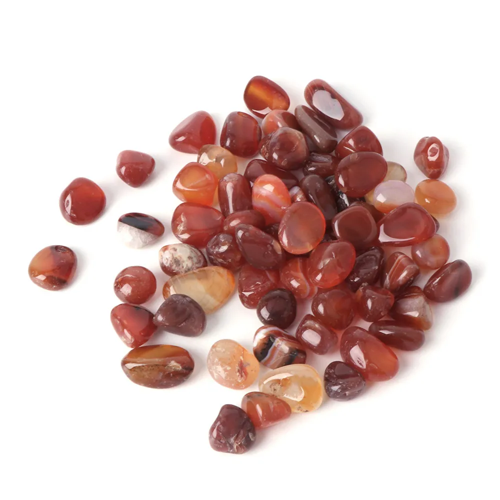 Red Agate 1 мешок натуральный камень Аквариум Украшение кристалл агат Цветная Галька Гравий пейзаж DIY Декор 11 цветов C42 - Цвет: Red Agate