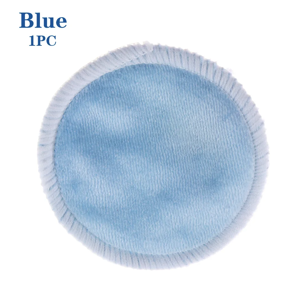 1 Pc Blue 1/8/16/20 шт. многоразовые Ватные диски Make Up средство для снятия макияжа для лица двойной Слои протрите подушечки для чистки ногтей колодки можно мыть мешок для стирки - Цвет: 1 Pc Blue