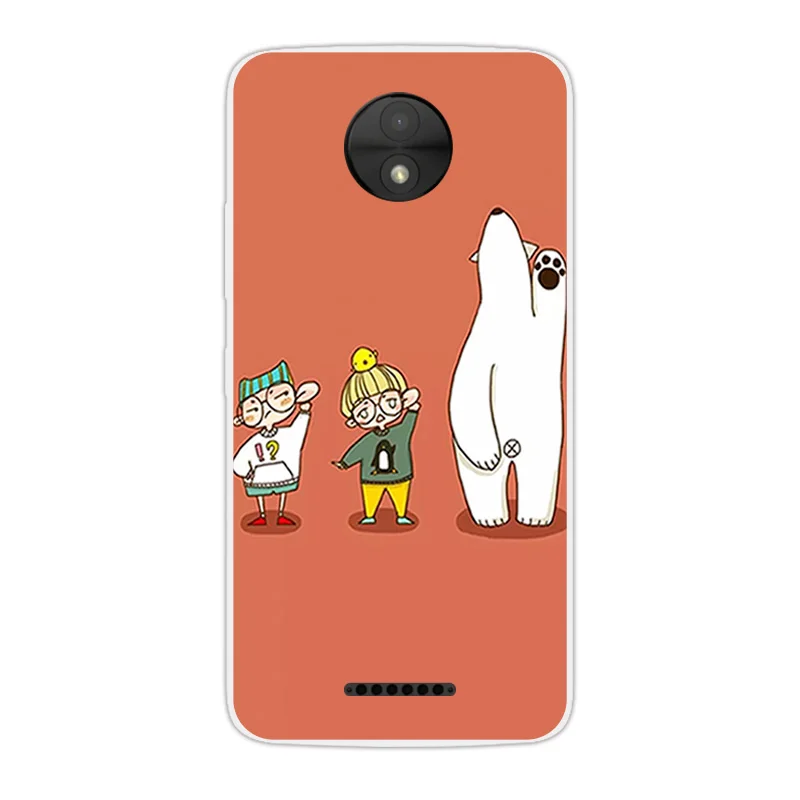 Чехол для Motorola Moto C чехол 5 0 дюйма TPU прозрачный силиконовый XT1750 XT1754 милый с