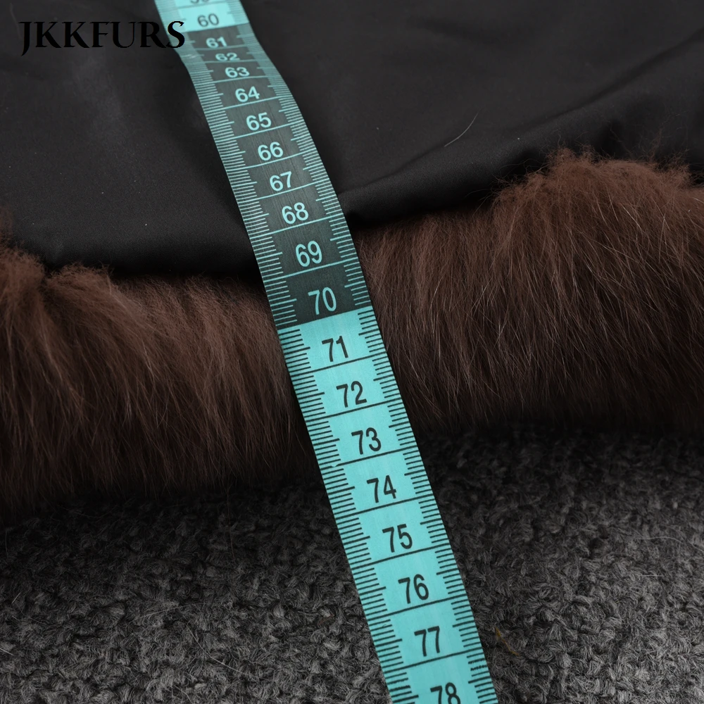 JKKFURS Новые поступления Для женщин реальные жилеты из лисьего меха теплые зимние мягкий жилет модный жилет толстый слой S1466