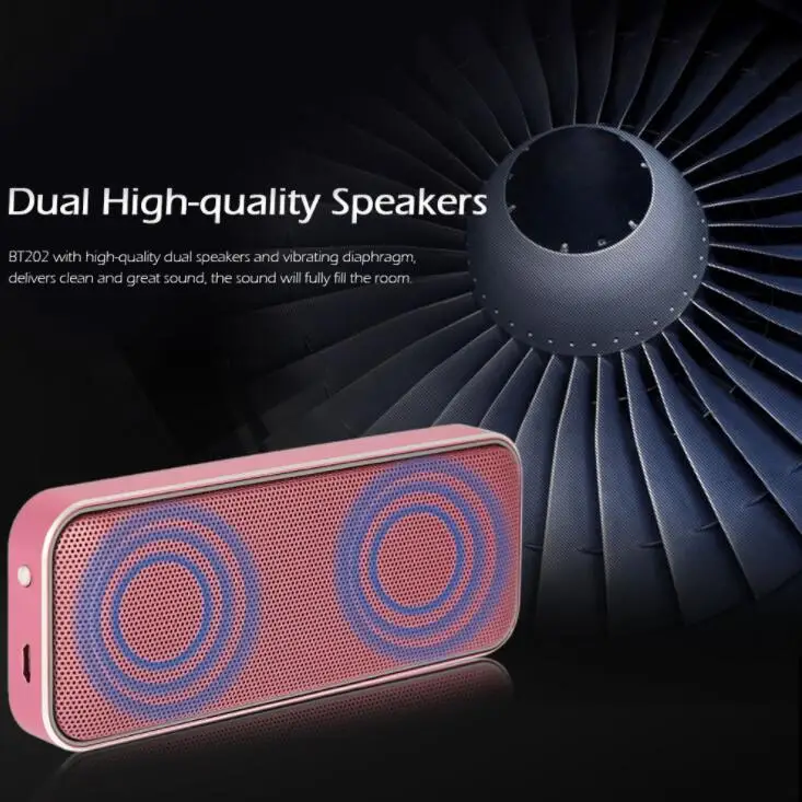 AEC BT202 Портативный мини беспроводной bluetooth динамик сабвуфер с зарядным