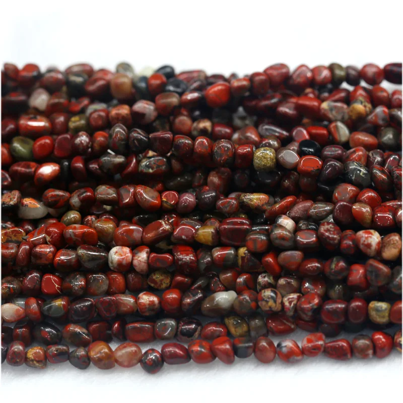 Оптовая продажа натуральная Натуральная красная яшма маленькие бусины в форме