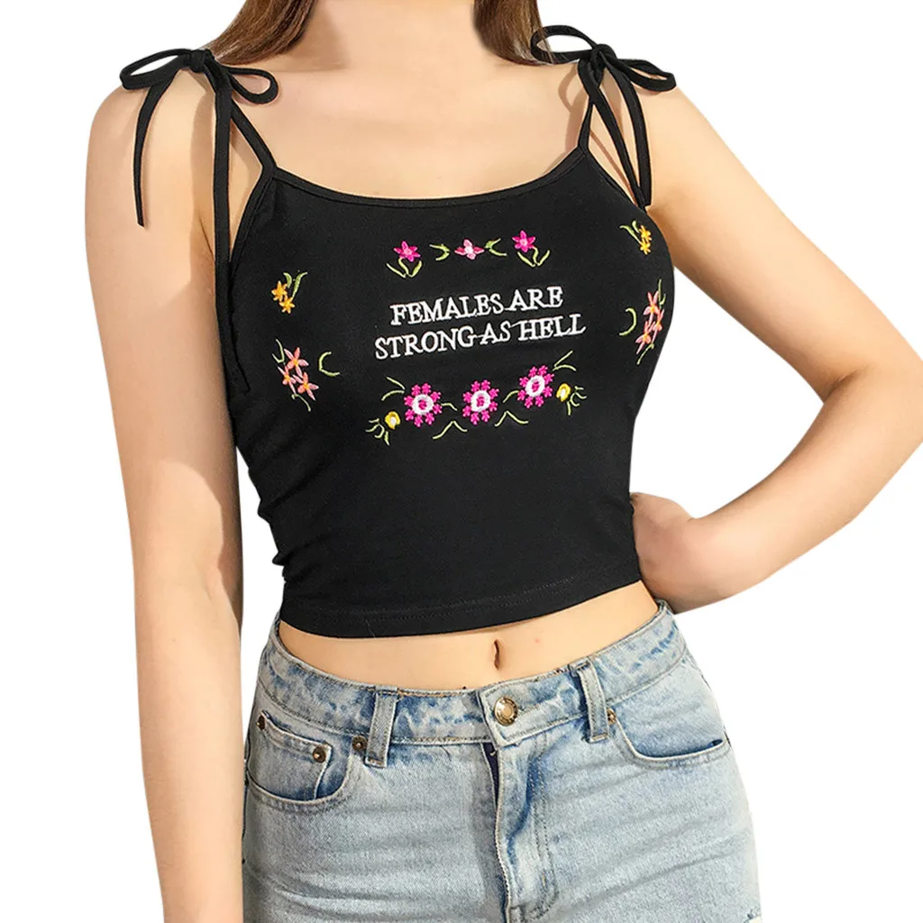 MUQGEW Для женщин сексуальный Топик с буквенным принтом перекрытия слитный
