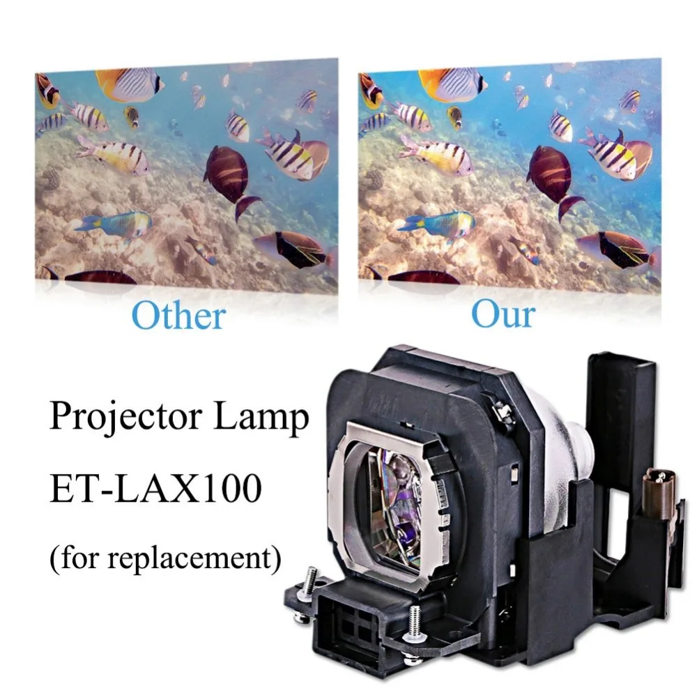 Лампа для проектора ET-LAX100 для цифрового фотоаппарата PANASONIC PT-AX100 PT-AX100E PT-AX100U TH-AX100 PT-AX200 PT-AX200E PT-AX200U с корпусом