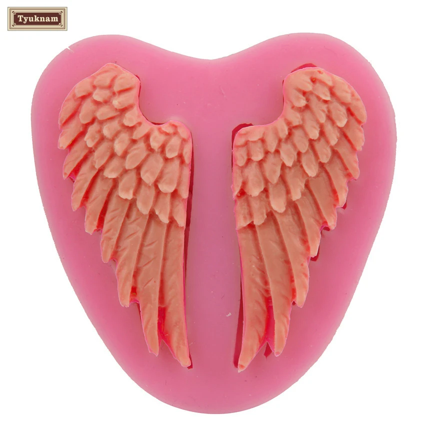3D DIY крыла Мыло форме силиконовые формы торт Sugarcraft Торт Шоколадные конфеты Маффин