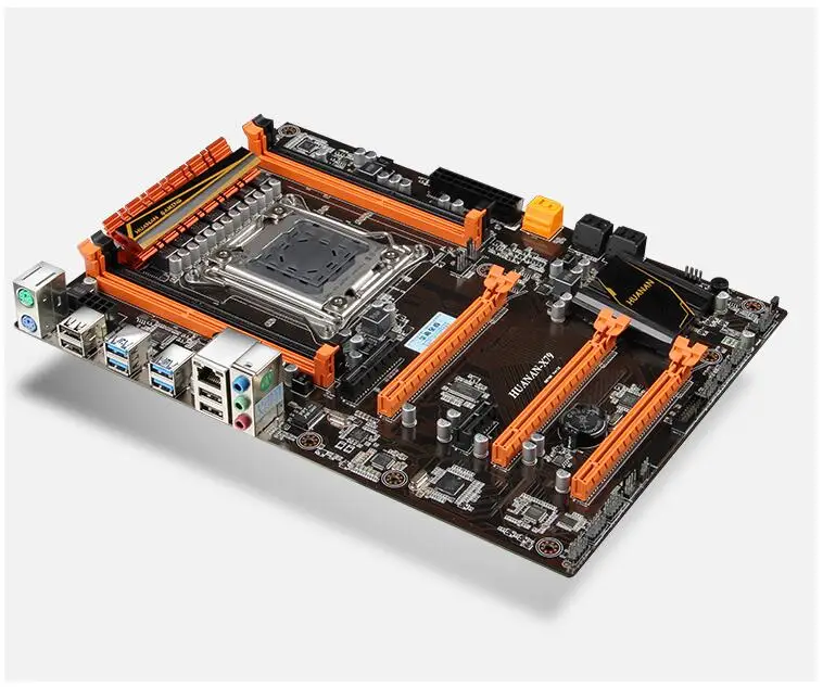 HUANAN Golden X79 материнская плата ver1.3 LGA 2011 ATX USB3.0 SATA3 PCI-E NVME поддержка 4*16G REG ECC память и процессор Xeon E5