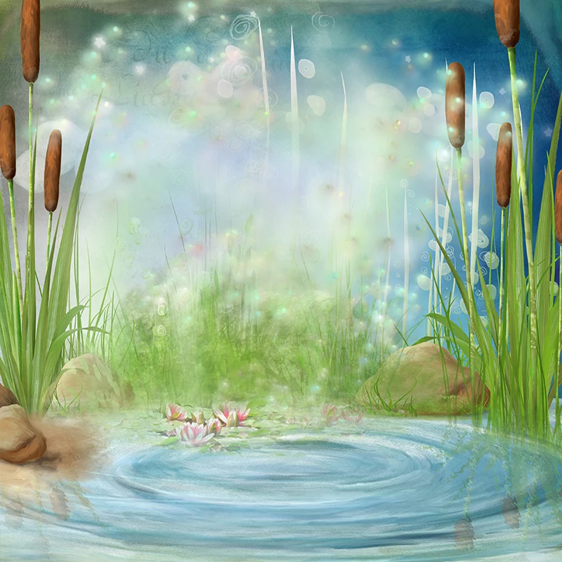 Allenjoy background for photo spring Easter Clear river baby shower Professional photography photophone photozone vinyl backdrop | Фото- и