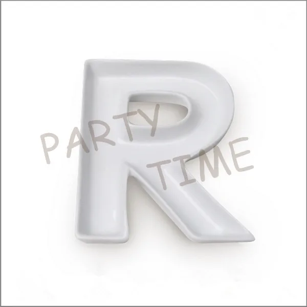 Персонализированная алфавитная тарелка блюдо для закусок в форме R|snack dish|alphabet