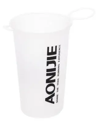 200ml Cup Cear Мягкая колба AONIJIE, складная сумка для воды из ТПУ, мягкая бутылка для воды, складная бутылочка для напитков, бегущая походная, 250 мл, 500 мл, 350 мл, 600 мл - Цвет: 200ml Cup Cear
