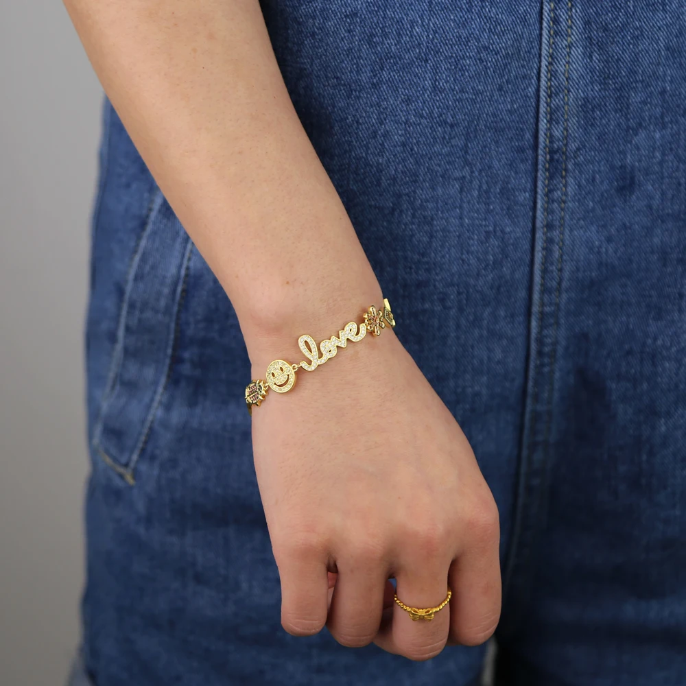 2021 модное Радужное cz вымощенное мульти колье с подвеской для женщин подходит