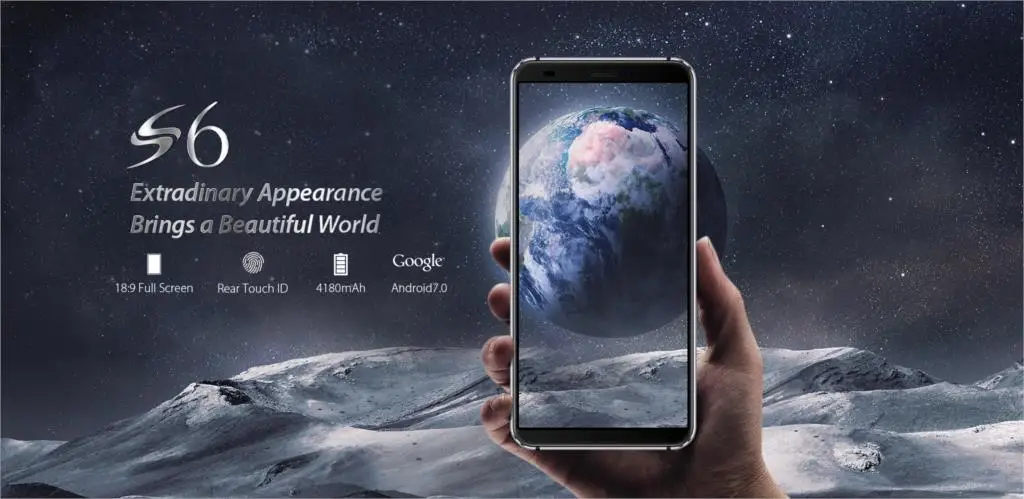 Blackview S6 5,7 дюймов 18:9 HD+ полноэкранный смартфон MT6737VWH четырехъядерный 2 Гб ОЗУ 16 Гб ПЗУ двойная задняя камера мобильный телефон