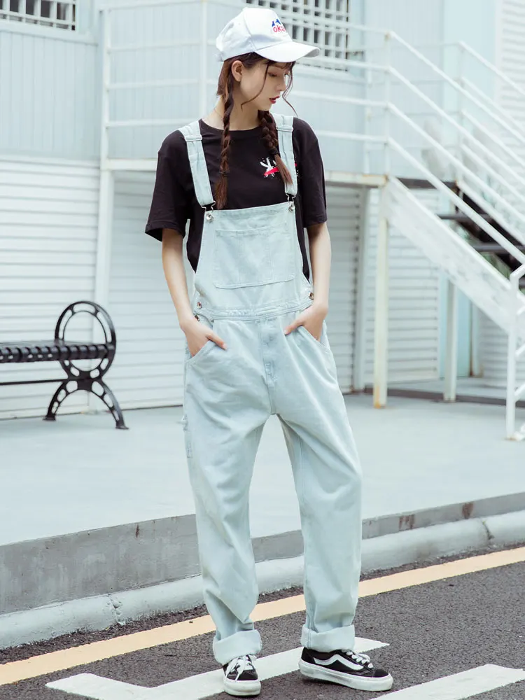 Бесплатная доставка 2021 новый модный длинный комбинезон и Ropmers джинсовые подтяжки