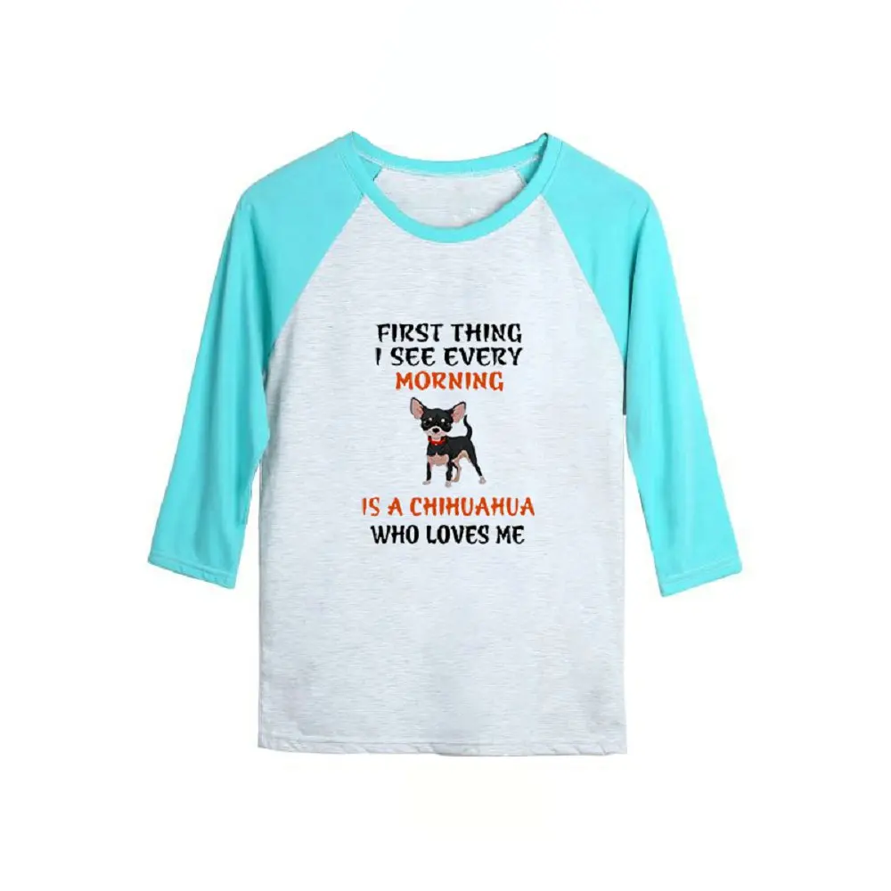 2019 женская футболка большого размера удобная синяя Волшебная Чихуахуа бабочка