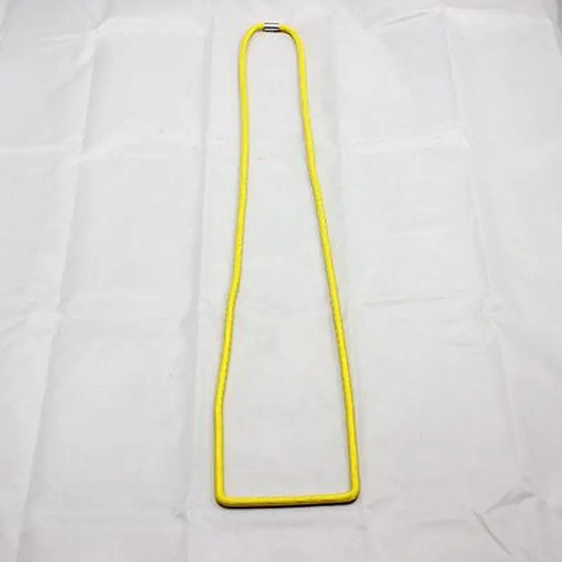 yellow Океан модная Длинная черная линия Геометрическая лабиринт Женское Ожерелье Подвеска для женской одежды как простое ожерелье - Окраска металла: yellow