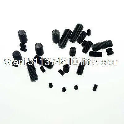 Lot100 M3x6mm головка шестигранный Набор торцевых головок винтов Метрическая резьба со скругленным концом