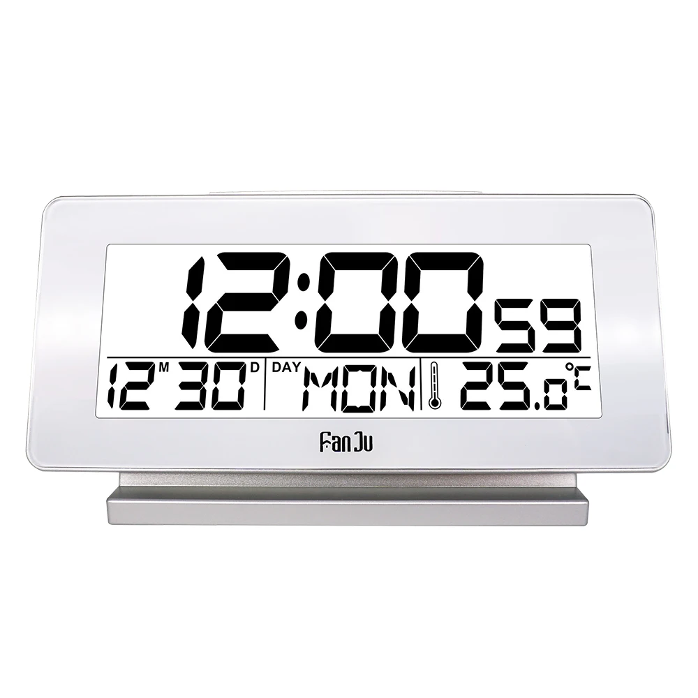 Фанжу ФЖ3523 Цифровой будильник LED электронный 12/24 часа и функция повтора термометр подсветка настольные часы новые.