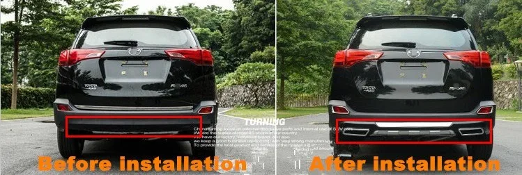 Задний бампер порога протектор для 2013- Toyota RAV4 RAV 4