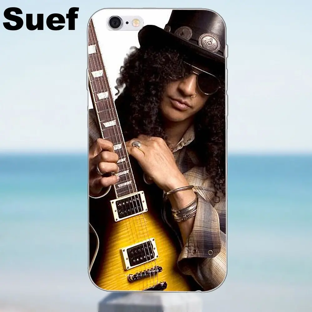 Suef Guns N Roses Rock Band Мягкая Мода для iPhone 4 4S 5 5S 5C SE 6 6S 7 8 Plus X Samsung Galaxy J1 J3 J5 J7 A3 A5 2016 2017 |