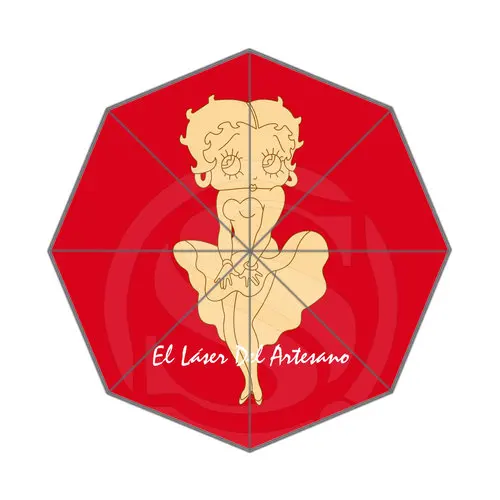Тёмно-синий Горячая на заказ Betty Boop Лучший милый, симпатичный дизайн Портативный Модный стильный полезный складной зонтик#-efw1 - Цвет: Тёмно-синий