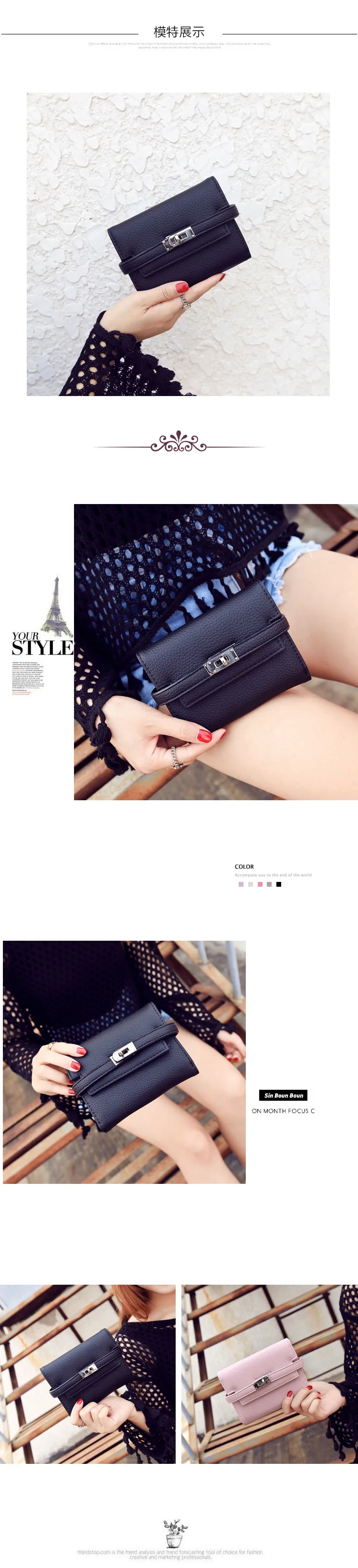 Женский кошелек женские кошельки с монетницей на молнии маленькие кошельки для денег дизайн доллар тонкий кошелек-зажим для денег женский кошелек