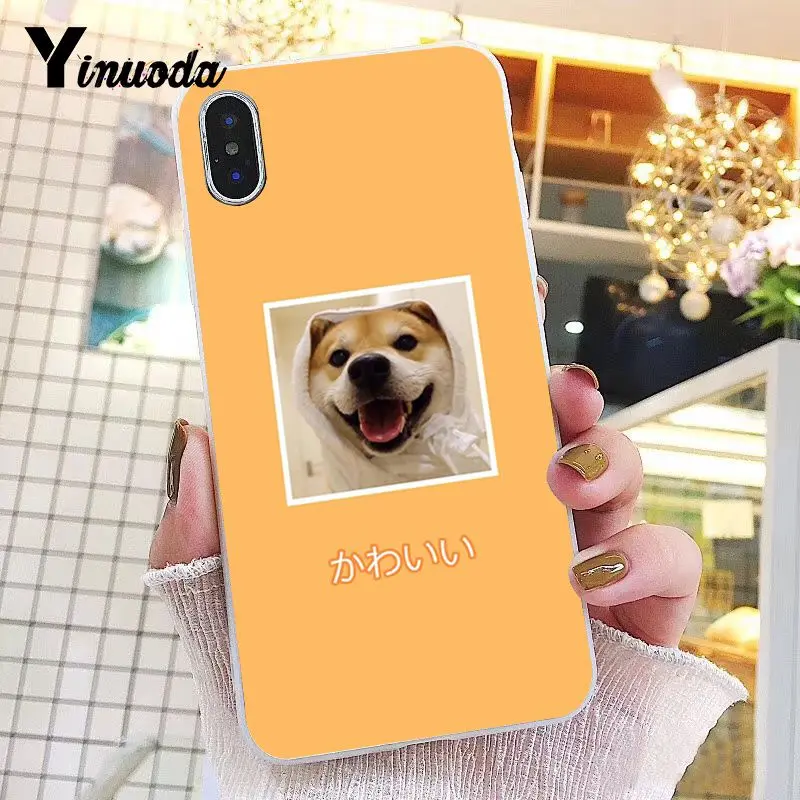 Yinuoda для iphone 7 XSMAX чехол собака Шиба ину Прозрачный телефона iPhone 8 6 6S Plus X 5 5S SE XR XS