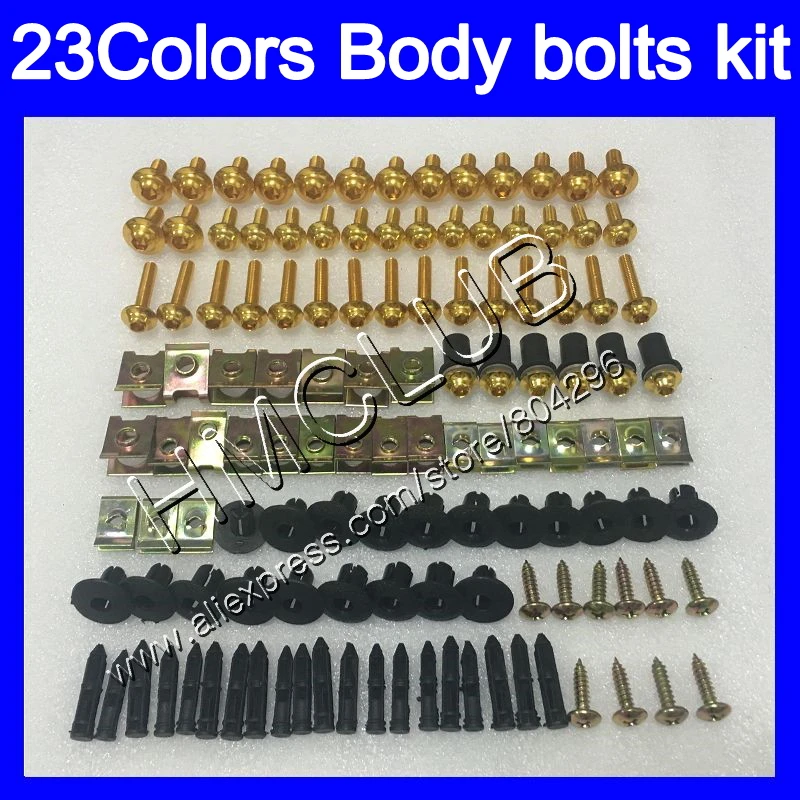 Полный Комплект болтов обтекателя Для KAWASAKI NINJA ZZR 250 90 91 92 93 94 ZZR250 95 96 97 98 99 винты с