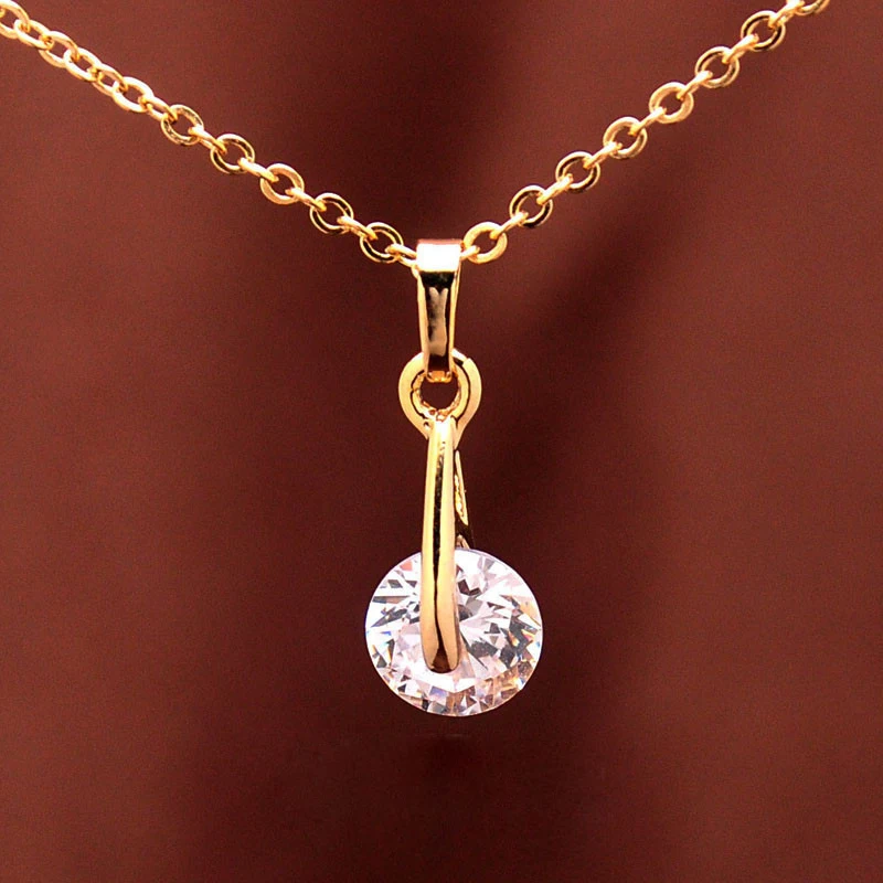 Комплект из колье и серёг с фианитами|jewelry sets for women|crystal jewelry setjewelry |