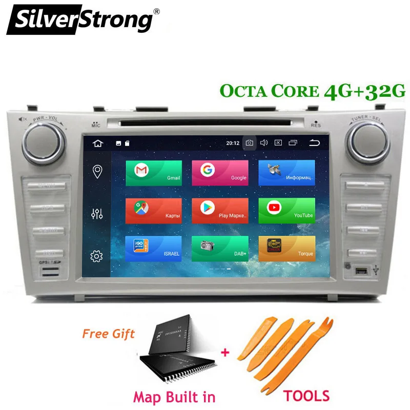 SilverStrong Android9.0 4G Автомобильный DVD 2DIN для TOYOTA CAMRY V40 AURION OctaCore 32GB DSP опция 2007 2008 2009 2010 2011 V40 - Цвет: PX5 Camry