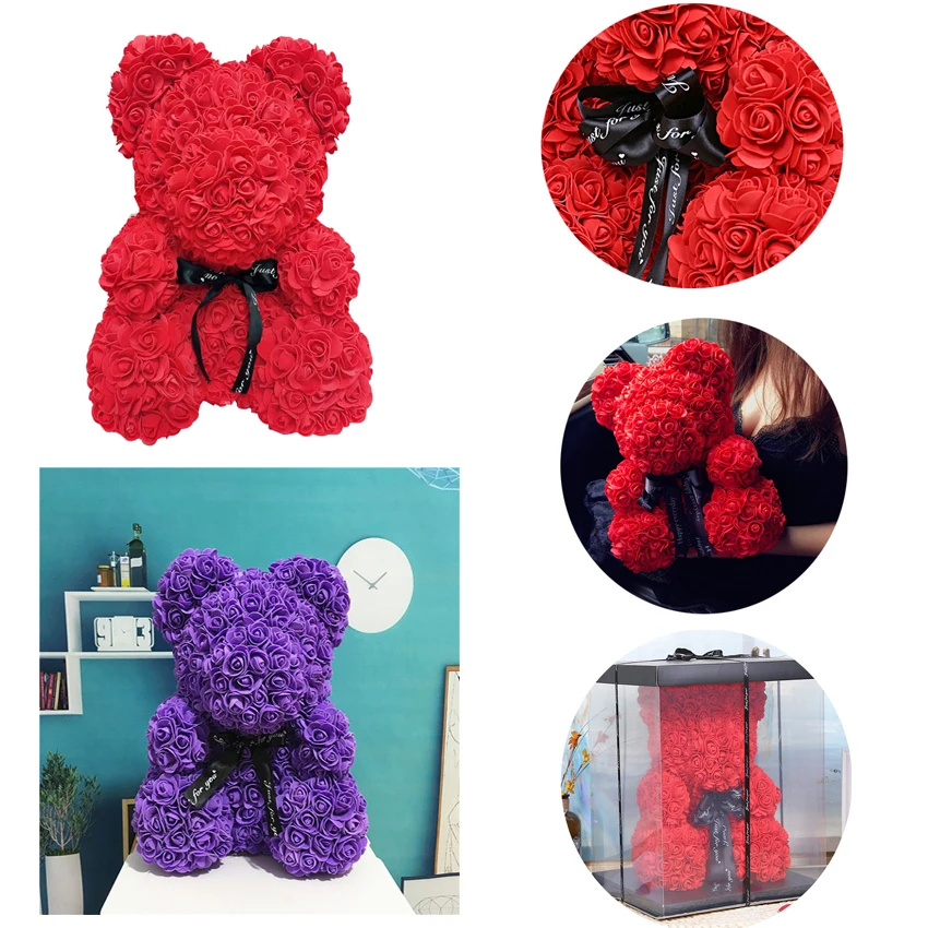 Романтическая Подарочная коробка на День Св. Валентина медведь из полиэтилена