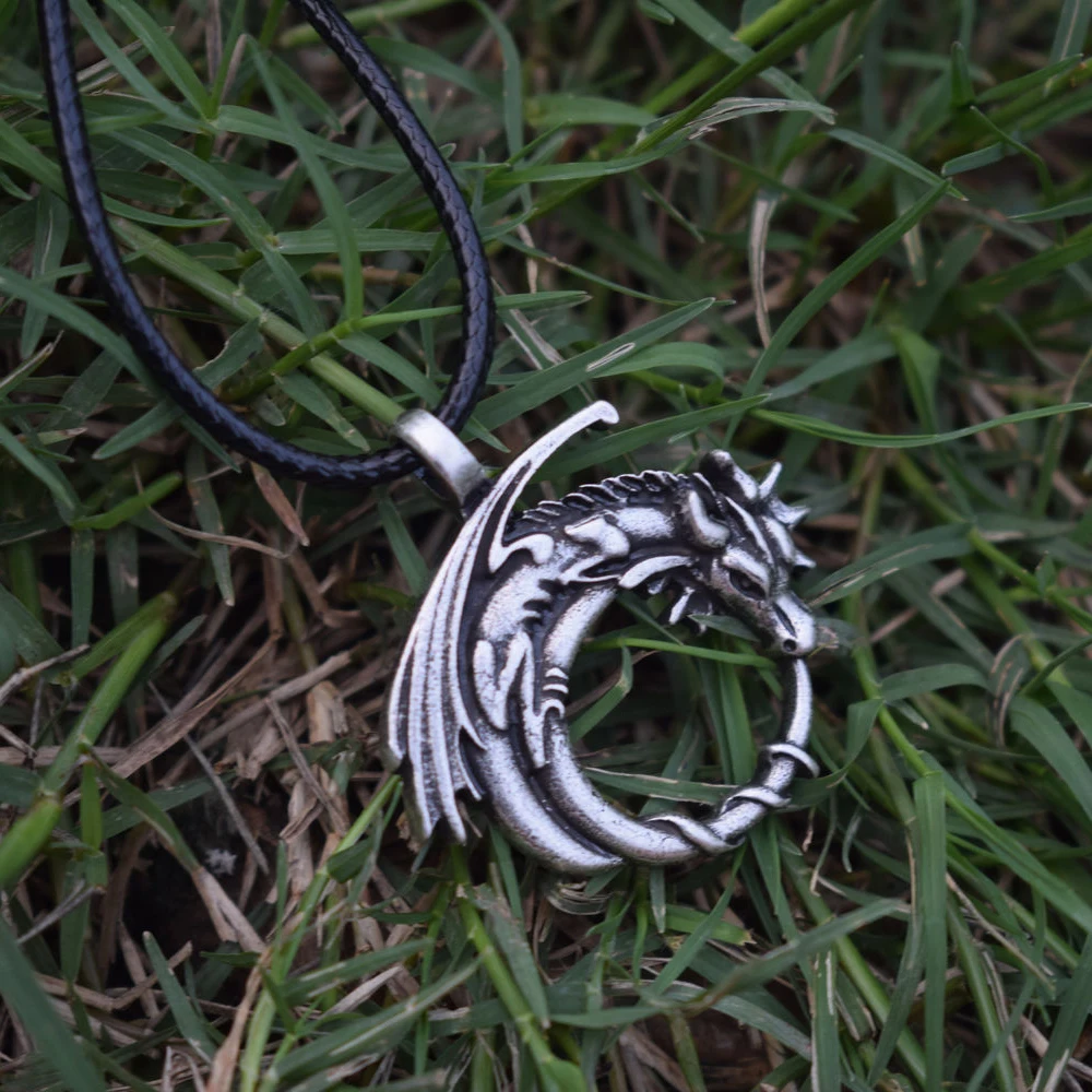 10 шт. ожерелье с драконом дракон на Луне ювелирные изделия|Цепочки| |