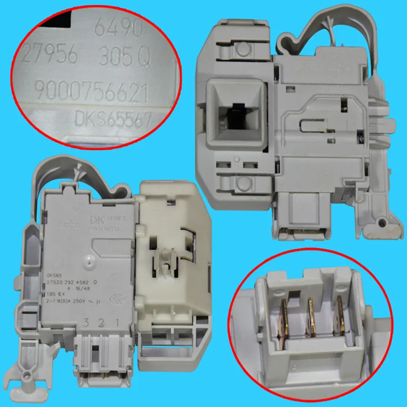 1 шт. дверной замок для стиральной машины Siemens WS12M4680W XQG80 12S360 WM12S3600W|Запчасти