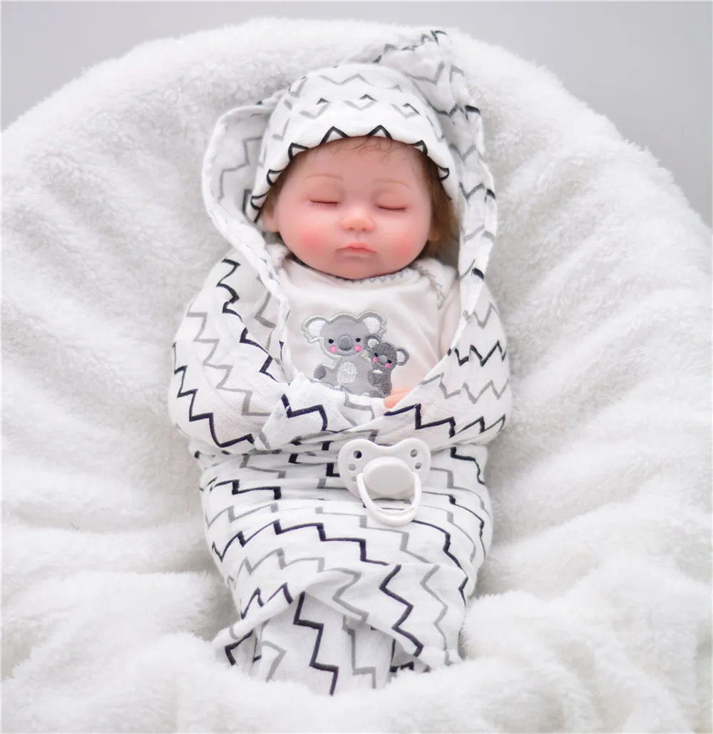 16&quot40cm reborn silicone babies dolls fashion sleeping quiet toddlers handmade bebe alive | Игрушки и хобби
